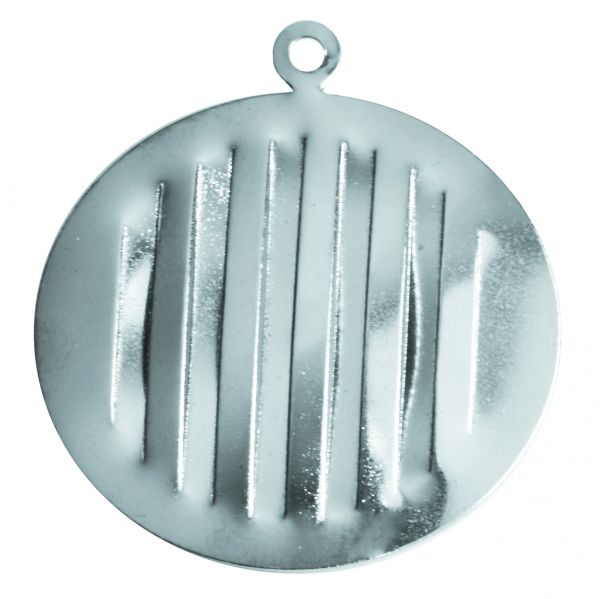 Medalha Redonda Raiada - 1 Argola - 29,6mm