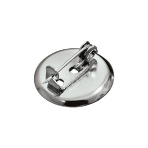 Base de Broche Redonda c/Aba 19mm