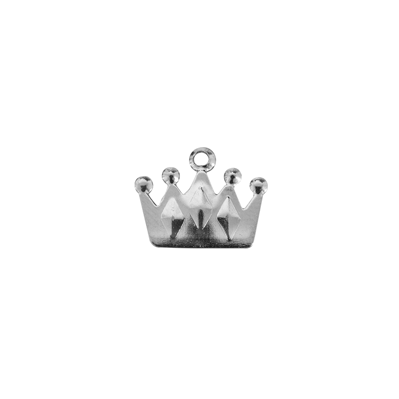 Pingente Coroa c/Gravação – 5 Pontas – 12x15mm – Fita 0,30mm